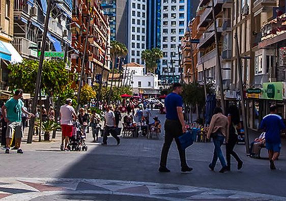 Explore Benidorm's old town charm on Calle Gambo. Discover local shops, cafes. Indulge in culinary delights, shop unique finds