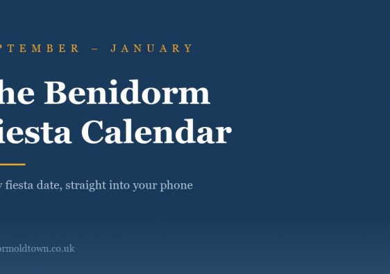 The Benidorm fiesta calendar, September to January