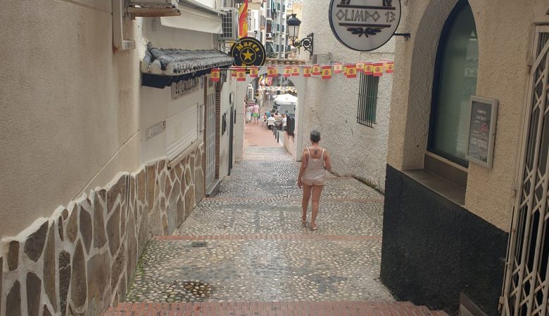 A back street in Benidorm Old Town
