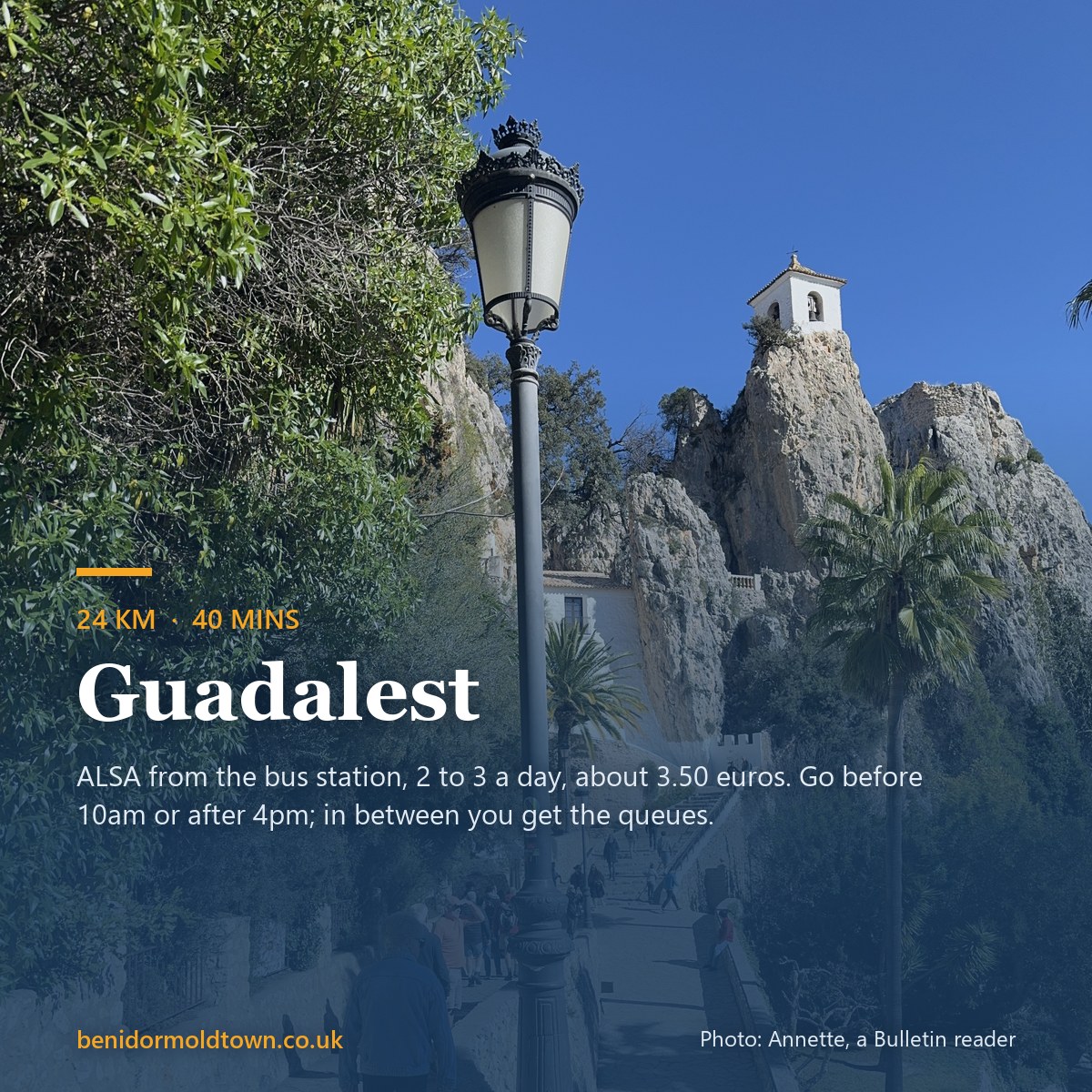 The bell tower on its rock at Guadalest. Photo: Annette, a Bulletin reader