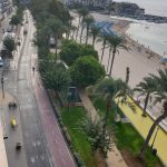 View from the H10 Porto Poniente roof over Poniente beach towards the Old Town